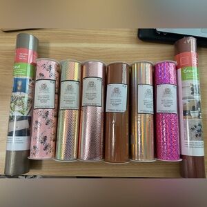 8 new rolls of faux leather